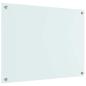 Preview: Küchenrückwand Weiß 80 x 60 x 0.8 cm Gehärtetes Glas