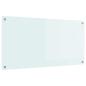 Preview: Küchenrückwand Weiß 100 x 50 x 0,8 cm Gehärtetes Glas
