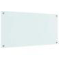 Preview: Küchenrückwand Weiß 100 x 50 x 0,8 cm Gehärtetes Glas