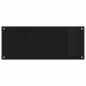 Preview: Küchenrückwand Schwarz 100 x 40 x 0,8 cm Gehärtetes Glas