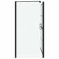 Preview: Bad-Duschschirm Schwarz und Transparent 100 x 67 x 129.5 cm
