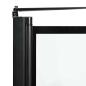 Preview: Bad-Duschschirm Schwarz und Transparent 100 x 67 x 129.5 cm