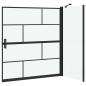 Preview: Bad-Duschschirm Schwarz und Transparent 116 x 67 x 129.5 cm