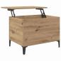 Preview: Couchtisch Artisan-Eiche 60 x 44.5 x 45 cm Holzwerkstoff