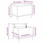 Preview: Couchtisch Schwarz Eichen-Optik 60 x 44.5 x 45 cm Holzwerkstoff