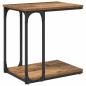 Preview: Beistelltisch mit Regal Altholz 50 x 35 x 52 cm Holzwerkstoff