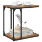 Preview: Beistelltisch mit Regal Altholz 50 x 35 x 52 cm Holzwerkstoff