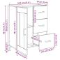 Preview: Sideboard Artisan-Eiche 69.5 x 34 x 90 cm Holzwerkstoff