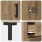 Preview: Sideboard Artisan-Eiche 69.5 x 34 x 90 cm Holzwerkstoff