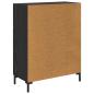 Preview: Sideboard Schwarz Eichen-Optik 69.5 x 34 x 90 cm Holzwerkstoff