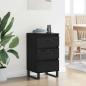 Preview: Sideboard mit Schubladen Schwarz Eichen-Optik Holzwerkstoff