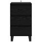 Preview: Sideboard mit Schubladen Schwarz Eichen-Optik Holzwerkstoff
