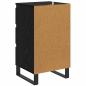 Preview: Sideboard mit Schubladen Schwarz Eichen-Optik Holzwerkstoff