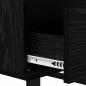 Preview: Sideboard mit Schubladen Schwarz Eichen-Optik Holzwerkstoff