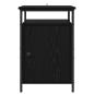 Preview: Nachttisch 2 pcs Schwarz Eichen-Optik 40 x 42 x 60cm
