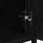 Preview: Nachttisch 2 pcs Schwarz Eichen-Optik 40 x 42 x 60cm