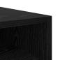 Preview: Nachttisch 2 pcs Schwarz Eichen-Optik 40 x 40 x 50 cm