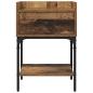 Preview: Nachttisch mit Schubladen Altholz 40 x 29 x 60 cm Holzwerkstoff