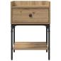 Preview: Nachttisch 2 pcs Artisan-Eiche 40 x 29 x 60 cm Holzwerkstoff