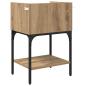 Preview: Nachttisch 2 pcs Artisan-Eiche 40 x 29 x 60 cm Holzwerkstoff