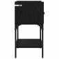 Preview: Nachttisch 2 pcs Schwarz Eichen-Optik 40 x 29 x 60 cm