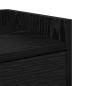 Preview: Nachttisch 2 pcs Schwarz Eichen-Optik 40 x 29 x 60 cm