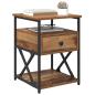 Preview: Nachttisch mit Schubladen Altholz 40 x 42 x 55 cm Holzwerkstoff