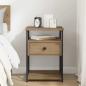 Preview: Nachttisch Artisan-Eiche 40 x 42 x 55 cm Holzwerkstoff