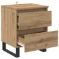Preview: Nachttisch 2 pcs Artisan-Eiche 40 x 35 x 50 cm Holzwerkstoff