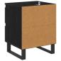 Preview: Nachttisch Schwarz Eichen-Optik 40 x 35 x 50 cm Holzwerkstoff