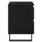 Preview: Nachttisch 2 pcs Schwarz Eichen-Optik 40 x 35 x 50 cm