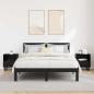 Preview: Nachttisch 2 pcs Schwarz Eichen-Optik 40 x 35 x 47,5 cm