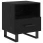 Preview: Nachttisch 2 pcs Schwarz Eichen-Optik 40 x 35 x 47,5 cm