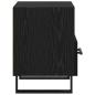 Preview: Nachttisch 2 pcs Schwarz Eichen-Optik 40 x 35 x 47,5 cm