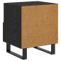 Preview: Nachttisch 2 pcs Schwarz Eichen-Optik 40 x 35 x 47,5 cm
