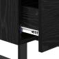 Preview: Nachttisch 2 pcs Schwarz Eichen-Optik 40 x 35 x 47,5 cm