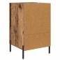 Preview: Nachttisch mit Schubladen Altholz 40 x 40 x 66 cm Holzwerkstoff