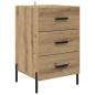 Preview: Nachttisch Artisan-Eiche 40 x 40 x 66 cm Holzwerkstoff
