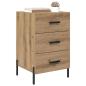 Preview: Nachttisch Artisan-Eiche 40 x 40 x 66 cm Holzwerkstoff