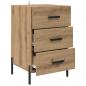 Preview: Nachttisch Artisan-Eiche 40 x 40 x 66 cm Holzwerkstoff