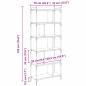 Preview: Bücherregal Artisan-Eiche 76 x 32 x 192 cm Holzwerkstoff