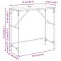 Preview: Konsolentisch Altholz 75 x 32 x 75 cm Holzwerkstoff