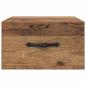 Preview: Nachttisch mit Schubladen Altholz 35 x 35 x 20 cm Holzwerkstoff