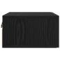 Preview: Nachttisch 2 pcs Schwarz Eichen-Optik 35 x 35 x 20 cm