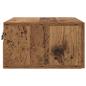 Preview: Nachttisch mit Schubladen Altholz 35 x 35 x 20 cm Holzwerkstoff