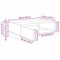 Preview: Couchtisch mit Schubladen Altholz 90 x 60 x 35 cm Holzwerkstoff