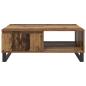 Preview: Couchtisch mit Schubladen Altholz 90 x 60 x 35 cm Holzwerkstoff
