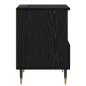 Preview: Nachttisch 2 pcs Schwarz Eichen-Optik 40 x 35 x 50 cm