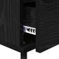 Preview: Nachttisch 2 pcs Schwarz Eichen-Optik 40 x 35 x 50 cm