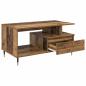Preview: Couchtisch mit Schubladen Altholz 90 x 49 x 45 cm Holzwerkstoff